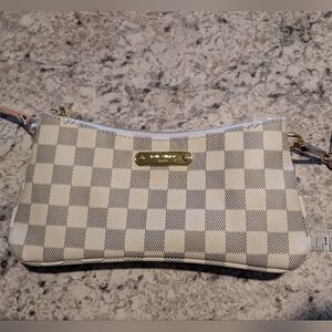 Checkered Crossbody Purse- L V